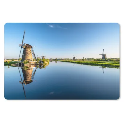 Produktbild von MuchoWow® Mauspad Mousepad Mühlen - Holland - Wasser 27x18 cm - Mousepads - Maus Mat - Pad - Mausunterlage - Büroartikel - Desk Matten