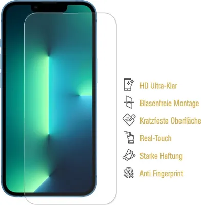 Produktbild von 6x Panzerfolie für iPhone 13 ANTI-SCHOCK Displayschutz Schutzfolie HD KLAR Displayfolie Folie