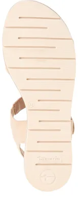 Produktbild von Tamaris Damen Sandale Leder sportliche Laufsohle TOUCHit Fußbett 1-28133-44, Größe:40 EU, Farbe:Beige