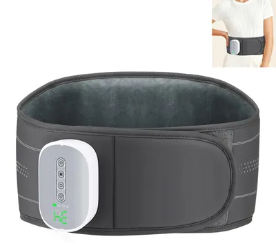 Produktbild von Massagegürtel Rücken – Wärmegürtel mit 3 Vibrationsmodi, 4 Wärmestufen, 2000 mAh Akku, Abschaltautomatik, Rückenmassagegerät für Frauen & Männer