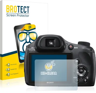 Produktbild von 2x Für Sony Cyber-Shot DSC-HX300 Schutzfolie BROTECT Displayschutz Display Schutz Folie Klar Transparent