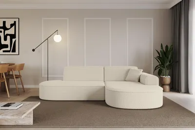 Produktbild von ALTDECOR Ecksofa in L-Form  MARI-L1 - 243x171x79,5 cm  Beige -  Corner Sofa Bett Eckcouch Couch  Wohnlandschaft Cauchsofa