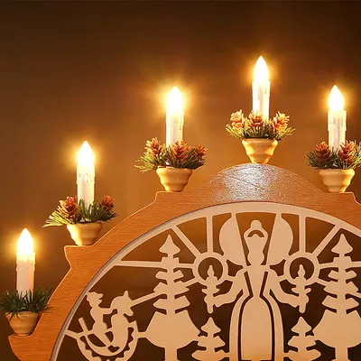 Image de YARDIN 40 bougies LED blanc chaud Bougies de Noël sans fil avec télécommande Bougies pour arbre de Noël Guirlande lumineuse sans flamme Bougies pour arbre de Noël, décoration de Noël, jour de fête