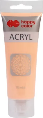 Image de Peinture acrylique 75ml pêche Happy Color