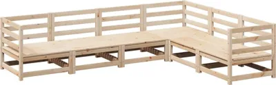 Produktbild von vidaXL 6-tlg. Garten-Sofagarnitur Massivholz Kiefer