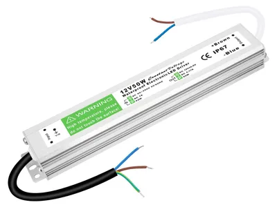 LED-Trafo 12 V 4,17 A 50 W, wasserdicht IP67, AC/DC