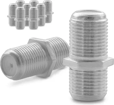 Produktbild von 10x F Verbinder Sat Buchse Antennen Koaxialkabel Kabel Adapter Kupplung Koaxial