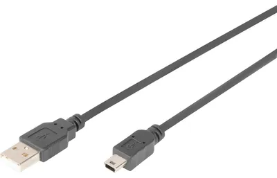 Immagine prodotto di Digitus AK-300108-010-S cavo USB 1 m USB A Mini-USB B Nero