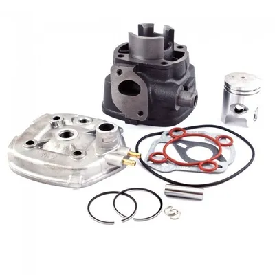 Produktbild von MXT Zylinderkit Standard 50ccm LC 10mm komplett mit Zylinderkopf Kolben Dichtsatz kompatibel mit Minarelli liegend LC Yamaha MBK Aprilia Malaguti