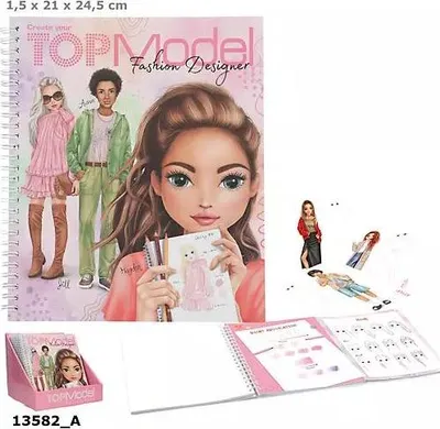Obrázok produktu pre Depesche TOPModel 0413582, 40 strany, Dievča, Omaľovánka