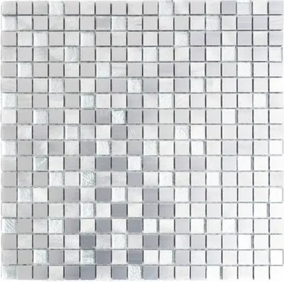Produktbild von Aluminiummosaik ALF A309F mix silber 30x30 cm