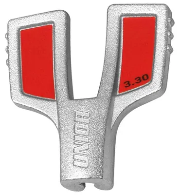 Obrázek produktu pro Klíč Unior 1630/5 Spoke wrench 3,3 mm centrovací motýlek červená