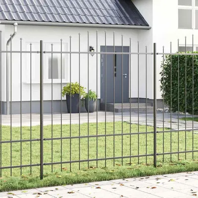 Immagine prodotto di Maison Exclusive - Recinzione per giardino WOERDEN, 8 pezzi, 170 x 215 cm, grigio