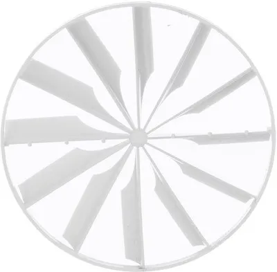 Productafbeelding van Terugslagklep voor ventilatoren, diameter 150 mm, wit, kunststof