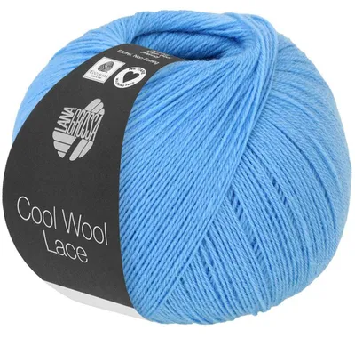 Produktbild von Lana Grossa - Cool Wool Lace 0048 azurblau