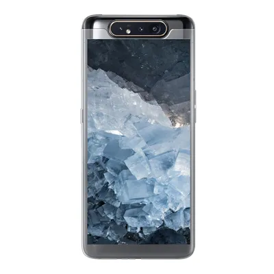 Produktbild von MuchoWow® Handyhülle Schutzhülle Hülle für Samsung Galaxy A80 Naturstein - Kristall - Blau Silikon Softcase Handy Hülle - Schutzdeckel