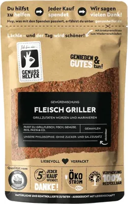 Produktbild von Fleischgriller Gewürz, gemahlen, Grill Gewürz, ideal zu Fleisch & als BBQ-Rub, 100g