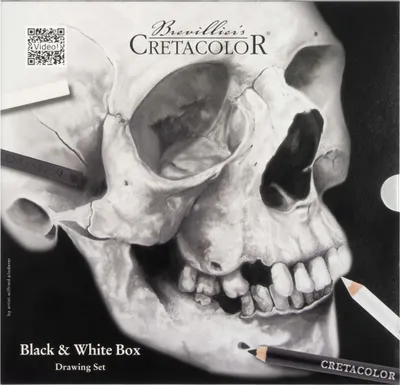 Image de Brevillier's CRETACOLOR 91400-2600 Brevillier's CRETACOLOR Skull-Edition Zeichenkohle farbsortiert 1 Set
