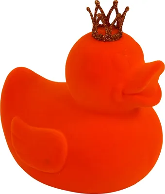 Produktbild von Werner Voß GmbH Ente mit Krone orange 19x15x21 cm