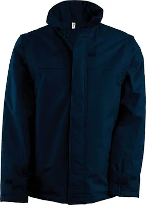 Produktbild von Kariban Herren Blouson Jacke Sweat Hooded Bomberjacke Winterjacke, Größe:XL, Farbe:Navy Blau