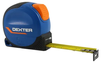 Zdjęcie produktu dla Miernik laserowy Dexter L2 Metro A Nastro, 5 metrów, szerokość 19 mm, z klipsem do paska