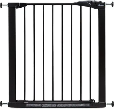 Productafbeelding van Veiligheidshek - Babyhek traphek - Kinderen huisdieren - Drukbevestiging installatie - 76-82 cm - Zwart