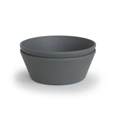 Obrázok produktu pre Mushie okrúhla miska 2 kusy - Smoke 13 cm