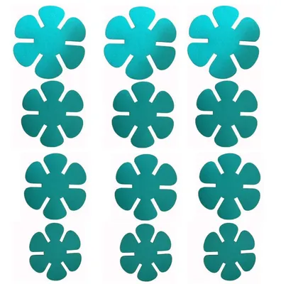 Produktbild von 12er Set Pfannenschoner, Pfannenschutz Filz für Küchenutensilien, 3 Größen(20/25.4/30.5cm), Blau