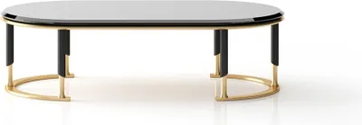 Produktbild von Moderner schwarzer Glastisch in elegantem Design