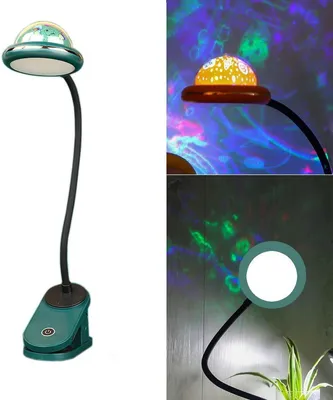 Produktbild von USB Lade Sternenhimmel Lampe, Klemmleuchte, Touch Nachttischlampe, Kinder Nachtlicht, flexibel