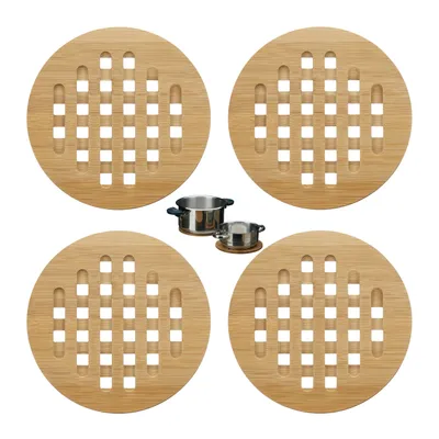 Produktbild von relaxdays Untersetzer 4er Set rund