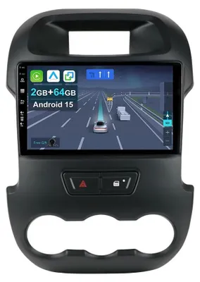 Produktbild von 9" Android 15 Autoradio mit 2+64G für Ford Ranger (2011-2016) – GPS, Bluetooth, kabelloses CarPlay