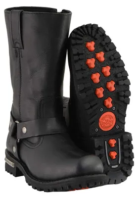 Productafbeelding van Milwaukee Leather heren motorlaarzen, model MBM131-BLK-10, zwart