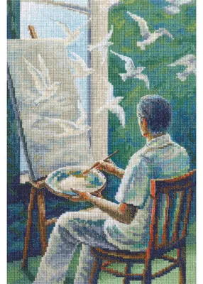 Obrázok produktu pre Sada na vyšívanie krížovým stehom RTO „Plátno snov“, vzor na počítanie, 20 x 30,5 cm