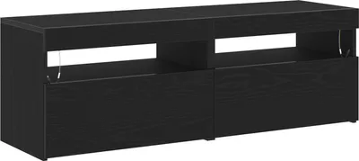 Produktbild von Möbel TV-Schränke mit LED-Lichtern 2 Stück Schwarz Eiche 60x35x40 cm Holzwerkstoff - TV-Schränke 862556