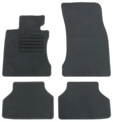 Fußmatten-Set für 5er BMW E60 + E61 Touring, 07/2003-02/2007, 4-teilig, Schwarz