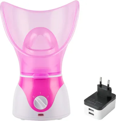 Produktbild von Gesichtsdampfer Professioneller Dampfinhalator Gesichtssauna Spa-Maske Feuchtigkeitscreme - Diffusor Hautpflege,Pink