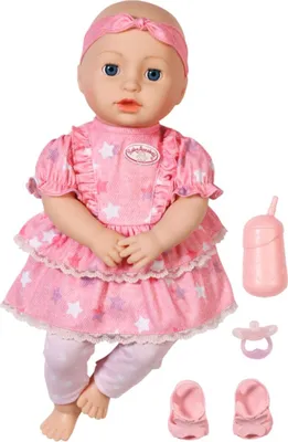 Immagine prodotto di ZAPF CREATION | Bambola Baby Annabell Mia - 43 cm - Completo rosa - Con accessori ed emozioni