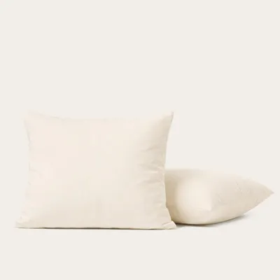 Produktbild von HappyBed Hochwertiger Perkal-Kissenbezug | Taupe | 2er-Set
