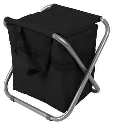 Produktbild von Sunnydays Campingstuhl mit Kühltasche Klappstuhl Camping-Sitz 330056 schwarz