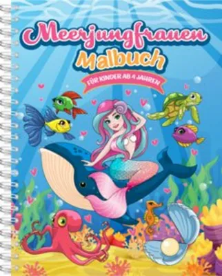 Produktbild von Meerjungfrauen-Malbuch für Kinder ab 4 Jahren