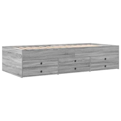 Obrázok produktu pre Váľanda so zásuvkami bez matraca sivá sonoma 90x190 cm