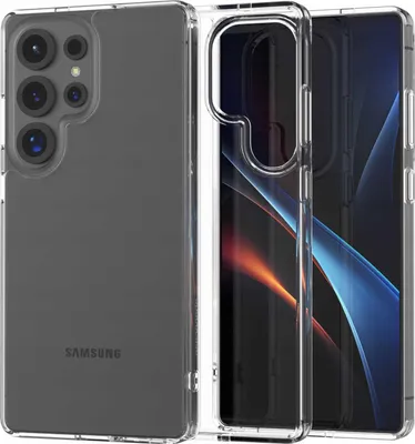 Zdjęcie produktu dla Silikonowe etui SPACECASE Clear Hybrid Case do Galaxy S25 Ultra Przezroczysty