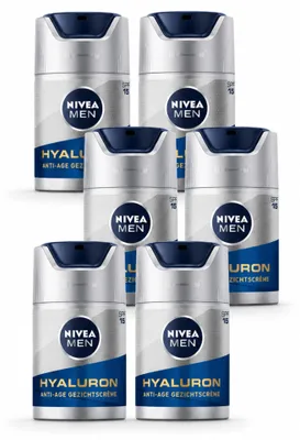 Obrázok produktu pre 6 x pleťový krém NIVEA MEN proti starnutiu s SPF 15 - 50 ml - výhodná sada - 6 kusov
