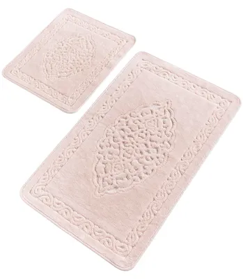 Produktbild von Bosdela Badezimmerteppich Set - 60x100 cm + 50x60 cm (2-teilig)Powder Pink