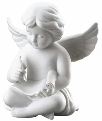 Obrázok produktu pre Rosenthal anjel so zvitkom anjela stredne biely matný porcelán biely 69055-000102-90536