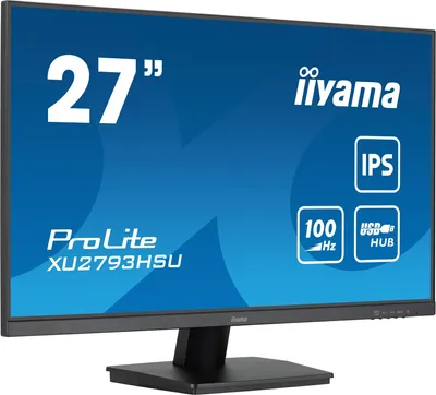 Obrázok produktu pre iiyama ProLite XU2793HSU-B6, 68,6 cm (27"), 1920 x 1080 px, Full HD, LED, 1 ms, Čierna