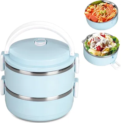 Produktbild von Lunchbox für heiße Speisen, stapelbare isolierte Box für heiße Speisen
