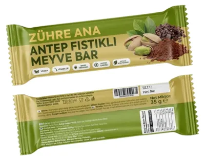 Zdjęcie produktu dla Zühre Ana | Batonik owocowy z pistacjami z Antep 35 g