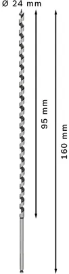 Immagine prodotto di Punta per legno, esagono 12 x 470 x 600 mm, d 7,9 mm
